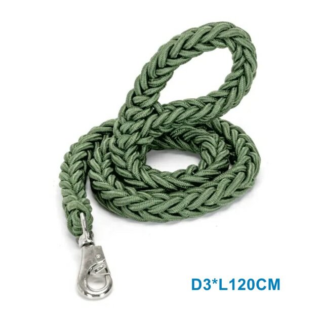 vodítko pletené khaki 00-